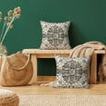 thumbnail image 2 of Merry-XMAS 18" x 18" Farmhouse Black Polyester Linen Decorative Pillow Case, (2 Count), 2 of 6