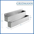thumbnail image 6 of GRIDMANN 22" Double Tier Speed Rail, Stainless Steel Liquor Bottle Rack for Bars, 6 of 7