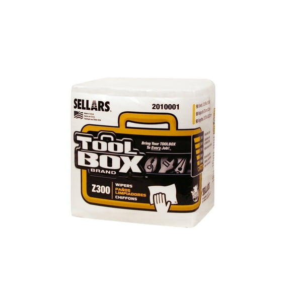 Sellars Toolbox Z300 1/4 Fold 90Ct White 11.88"X13" Sht 12/Cs