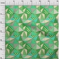 thumbnail image 3 of oneOone Tissu Polyester Lycra Vert à Carreaux Patchwork Matériel de Robe Tissu Imprimé Tissu au Mètre 56 Pouces de Large, 3 of 5