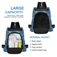 thumbnail image 4 of FORMRS Women's Travel Backpack Purse Anti-Theft Hidden Pockets Casual Shoulder Bag, Blue Cartoon Galaxy, 4 of 7
