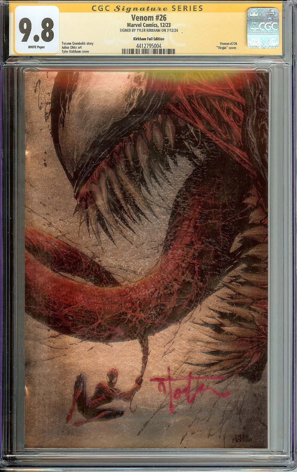 Venom #26 Virgin Edition CGC 9.8 Tyler Kirkham