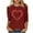 Z1-Wine, variant on Xcmzpl Women's 3/4 Sleeve Crew Neck Tunic Tops Valentine T Shirts Fashion Cute Love Heart Printed Tees Casual Festival Blouses Navy S-3XL