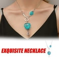 thumbnail image 1 of Collar para mujer, joyería para mujer, joyería para mujer, nuevo collar de grietas de estilo étnico, collar de caracol en forma de corazón de estilo bohemio, collar de moda, 1 of 5