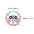 thumbnail image 2 of Fake Steering Wheel Simulation Steering Wheel Toy Educational Toy (Pink), 2 of 10