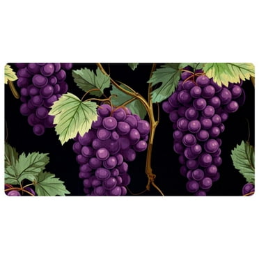 Purple Grape Kitchen Mat,Cushioned Anti Fatigue Waterproof Kitchen Rug, Non Slip Comfort Standing Mat Kitchen Rug for Kitchen Decor Sink Office,15.7"x29.5"