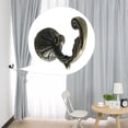 thumbnail image 1 of Ganchos para cortinas de ventana Uxcell, ganchos de ropa, ganchos de pared duraderos, 2 piezas de aleación de zinc tono bronce, 1 of 7