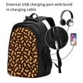 thumbnail image 2 of Balery Peanuts5 Mochila con carga USB para hombre y mujer - Mochila impermeable y antirrobo para laptop con puerto USB para viajes, trabajo, 2 of 7