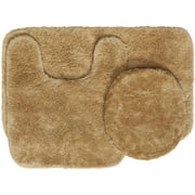 Mainstays Nylon 3 Piece Bath Rug Set, Vallejo Tan