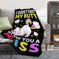 thumbnail image 6 of KY Funny Pig Blanket Gift for Girls Boys- 40x50 Inches Soft Flannel Throws Blankets Funny Gift for Teen Women Men Adult Cute Pig Lover Gifts for Birthday Christmas Halloween Bed Sofa Couch, 6 of 9