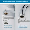 thumbnail image 4 of DEXIMRO 3/4 Inch GHT thread Garden Hose Adapter with Aerator, 360 Degree Swivel Faucet to Garden Hose Adapter,Sink Garden Hose Attachment Connection for Bathroom Kitchen, 4 of 9