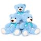 thumbnail image 1 of Oso de peluche Mao Golan, 34 cm, azul, paquete de 3 unidades para niñas, 1 of 6