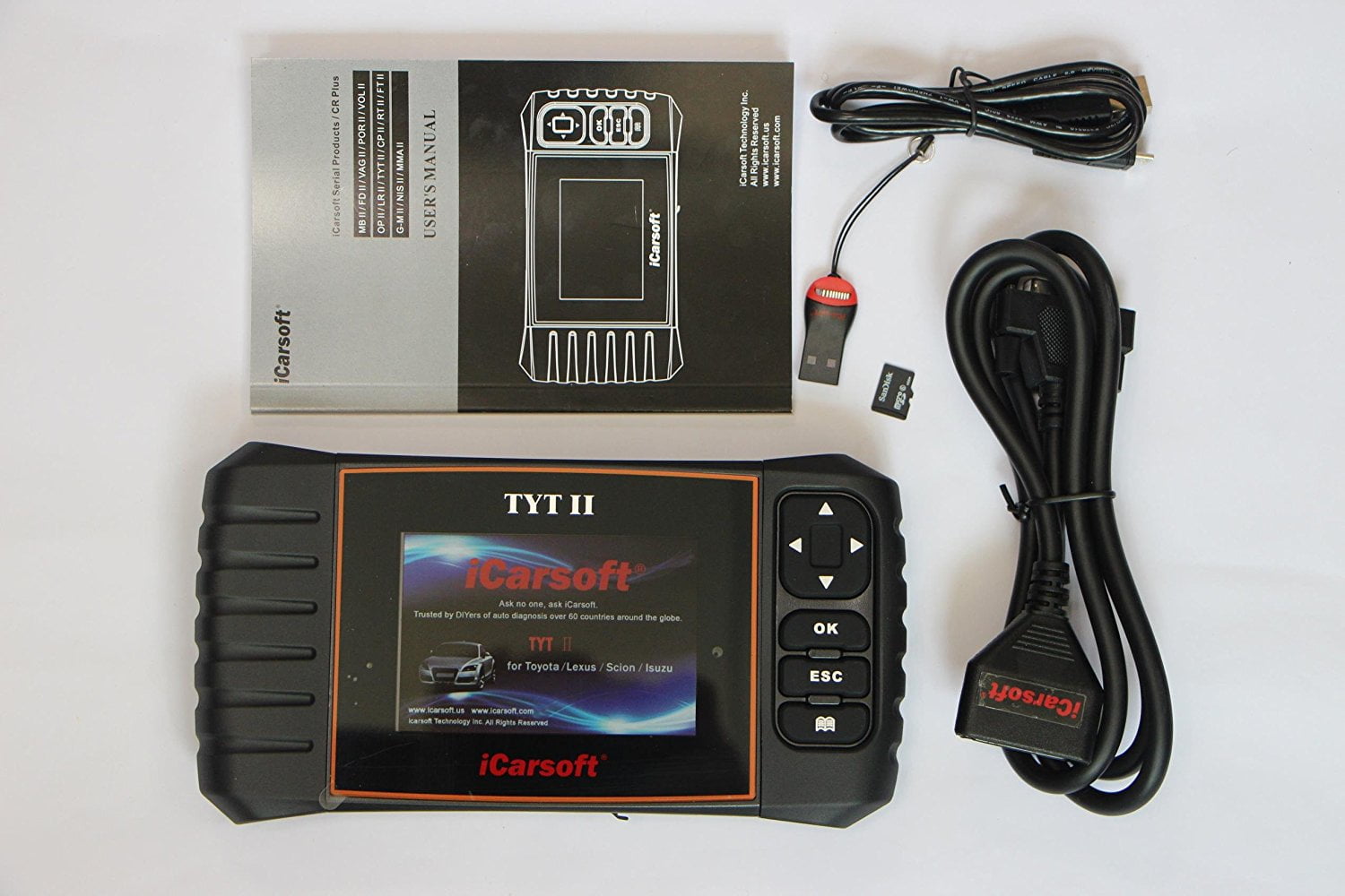 ICARSOFT TYT II TOYOTA LEXUS SCION ISUZU OBD2 CAR DIAGNOSTIC CODE