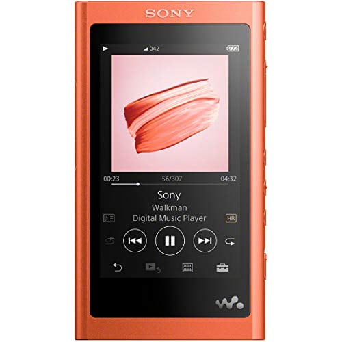 Sony Walkman A series 16GB NW-A55HN : MP3 player Bluetooth microSD compatible High resolution compatible Up to 45 hours continuous playback 2018 model Twilight red NW-A55HN R