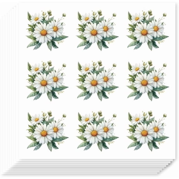 180Pcs Self-Adhesive Stickers Daisy Flower Stickers Decorative Decals for DIY