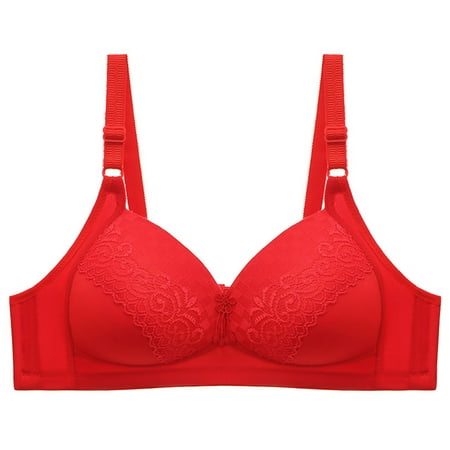 

Nursing Bras Pumping Bra Woman s Plain Color Comfortable Hollow Out Perspective Bra Underwear No Rims Shapewear for Women Tummy Control Underwear for Women Clearance on Sales Red 4XL