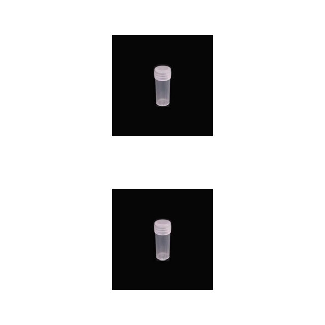 Becaristey 5ML Pills Storage Bottle with Lid Portable Carrying Case Organizer Container Dispenser Supply Outdoor Office 1 2Set