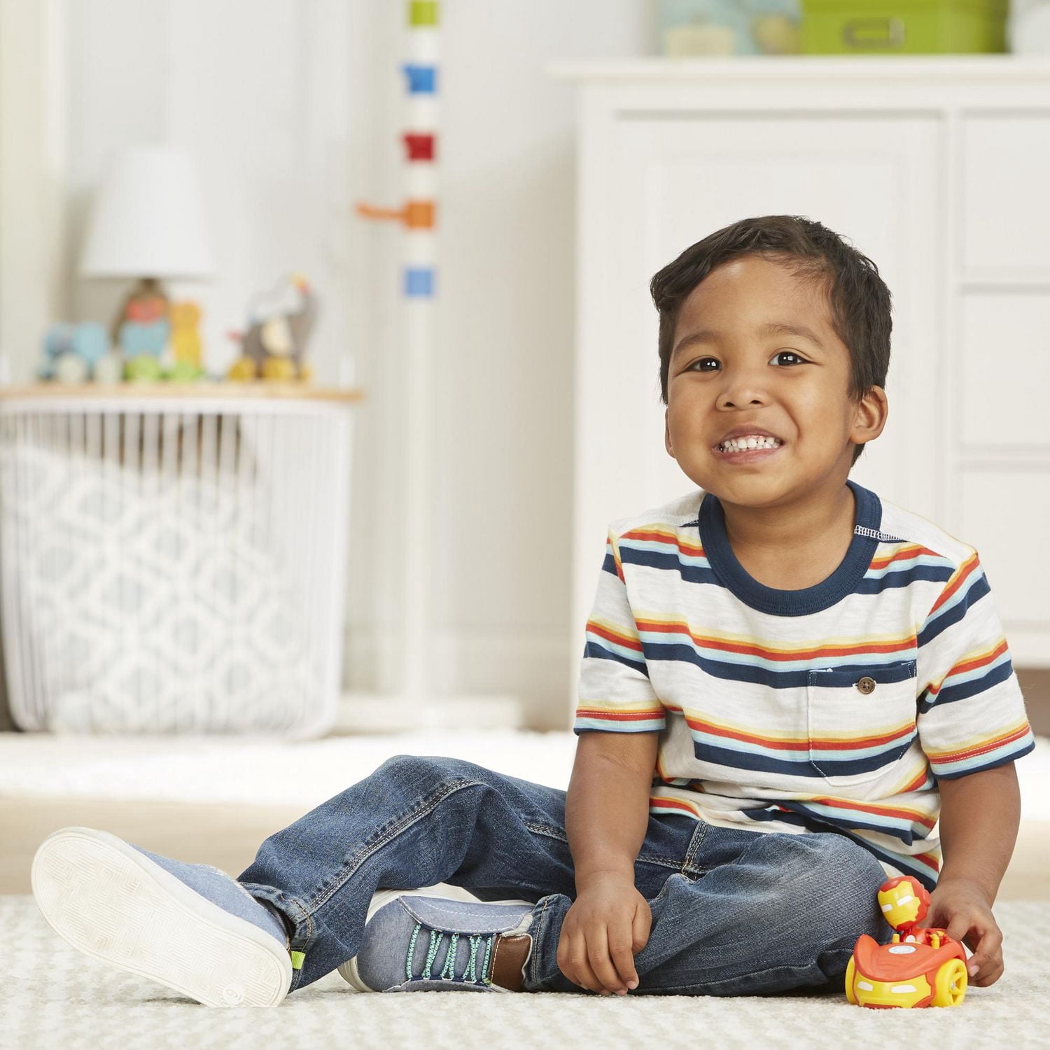 Marvel Spidey et ses Amis Extraordinaires, figurine Iron Man et son véhicule, jouet pour enfants, à partir de 3 ans