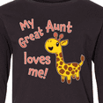 thumbnail image 4 of Inktastic My Great Aunt Loves me- cute giraffe Long Sleeve Youth T-Shirt, 4 of 5