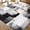 Black, variant on Bleum Cade 5x7 Abstract Area Rugs for Living Room, Modern Geometric Rug Non Slip, Patchwork Washable Soft Bedroom Rug Stain Resistant, Indoor Rugs Low Pile Carpet