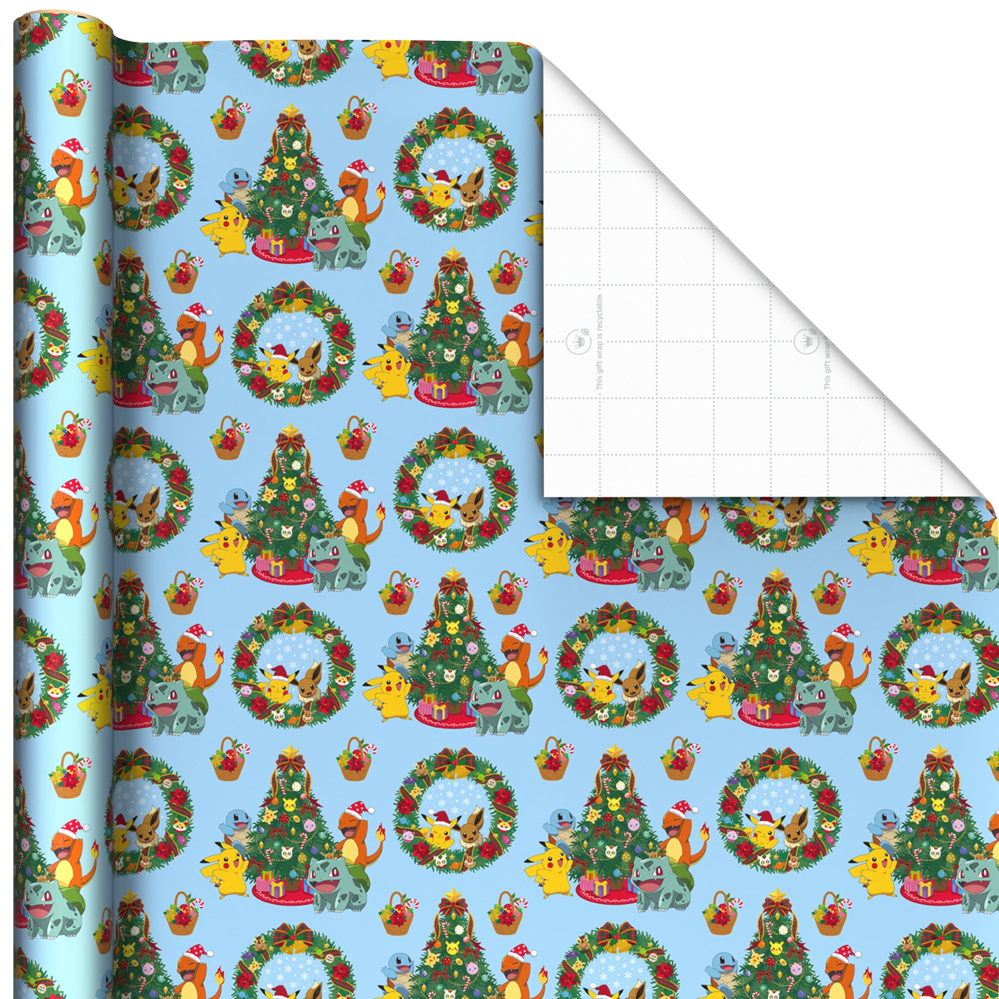 Pokemon 3-Pack Roll Wrap, Pokémon Holiday Wrap Trio