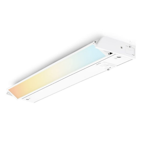 PARMIDA LED Swivel Under Cabinet Lighting, Hardwired or Plug-in Installation, 16 Inch, 10W, 3CCT Color Selectable - 3000/4000K/5000K, Rotatable Lens, Dimmable, Linkable, ETL & Energy Star, 120V, 600LM