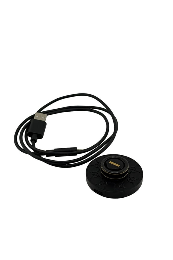 Pre-Owned GUCCI Gucci x Aura Ring Interlocking G Ring, Black, Unisex