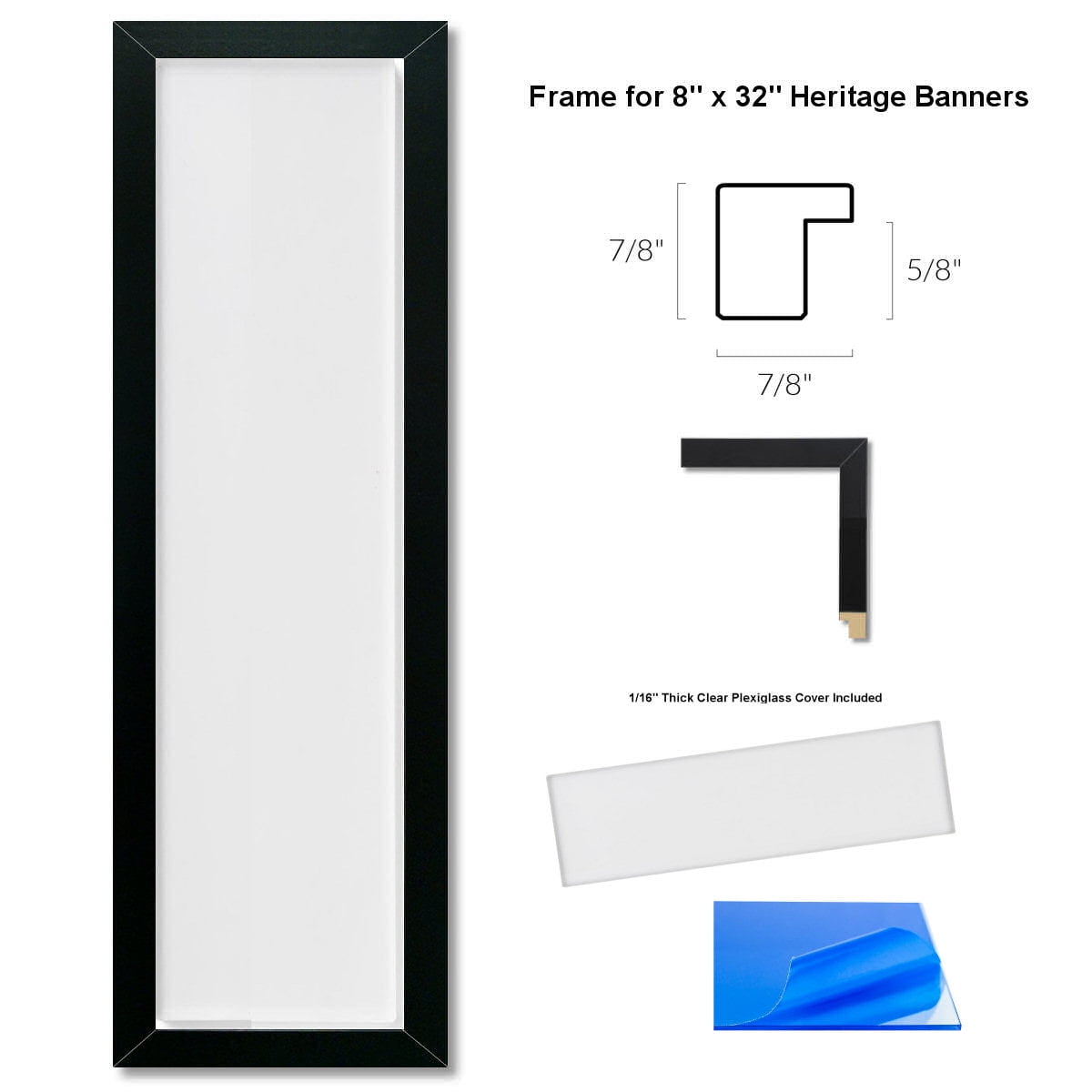 8x32 Wood Heritage Banner Frame Walmart Com Walmart Com