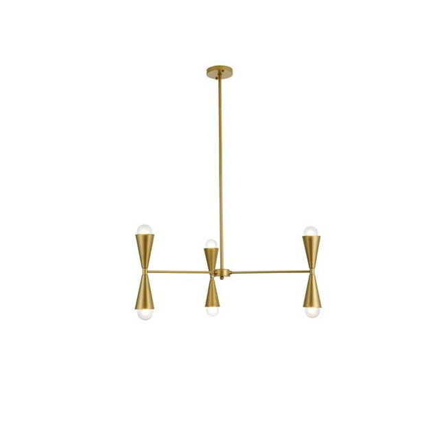 Living District LD650D34BR 34 Po. Pendentif en Laiton