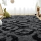 thumbnail image 3 of Alfombra ISEAU 122x183 cm de felpa geométrica gris antracita, 3 of 9