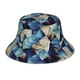thumbnail image 1 of Fotbe Abstract Blue Squares Sombrero Tipo Pescador con Estampado – Sombrero de Sol de Algodón de Moda para Playa, Golf, Pesca, 1 of 6
