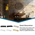 thumbnail image 3 of Moyic Bandeja de tocador, de tocador multiusos, de almacenamiento, planta de resina, estilo Simple, tamaño compacto, organización, Juegos de accesorios de baño Amarillo, 3 of 6