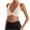 Beige, variant on Levmjia Women's Sports Bra Solid Color Deep V High Support Wireless Padded Comfortable Workout Running Yoga Gym Daily Wear Breathable Seamless