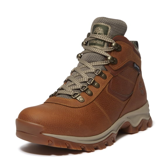 Timberland Mt Maddsen Mid Waterproof Hiking Boots for Men Anti Fatigue Eva Cushioning Durable Leather Traction Rubber Outsole Trail Support