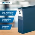thumbnail image 5 of Davis Group Premium Economy, Round Ring, Binder, 6 Pack (Navy Blue, 3"), 5 of 8