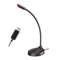 thumbnail image 4 of Miulika Microphone à Condensateur Mini USB/3,5 mm pour PC Ordinateur F12 Noir USB, 4 of 6