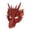 Red, variant on Qjidjing Halloween Foam Dragon Mask, 3D Loong Face Cover, for Carnival Costume Party, Night Event, Home Gathering Props