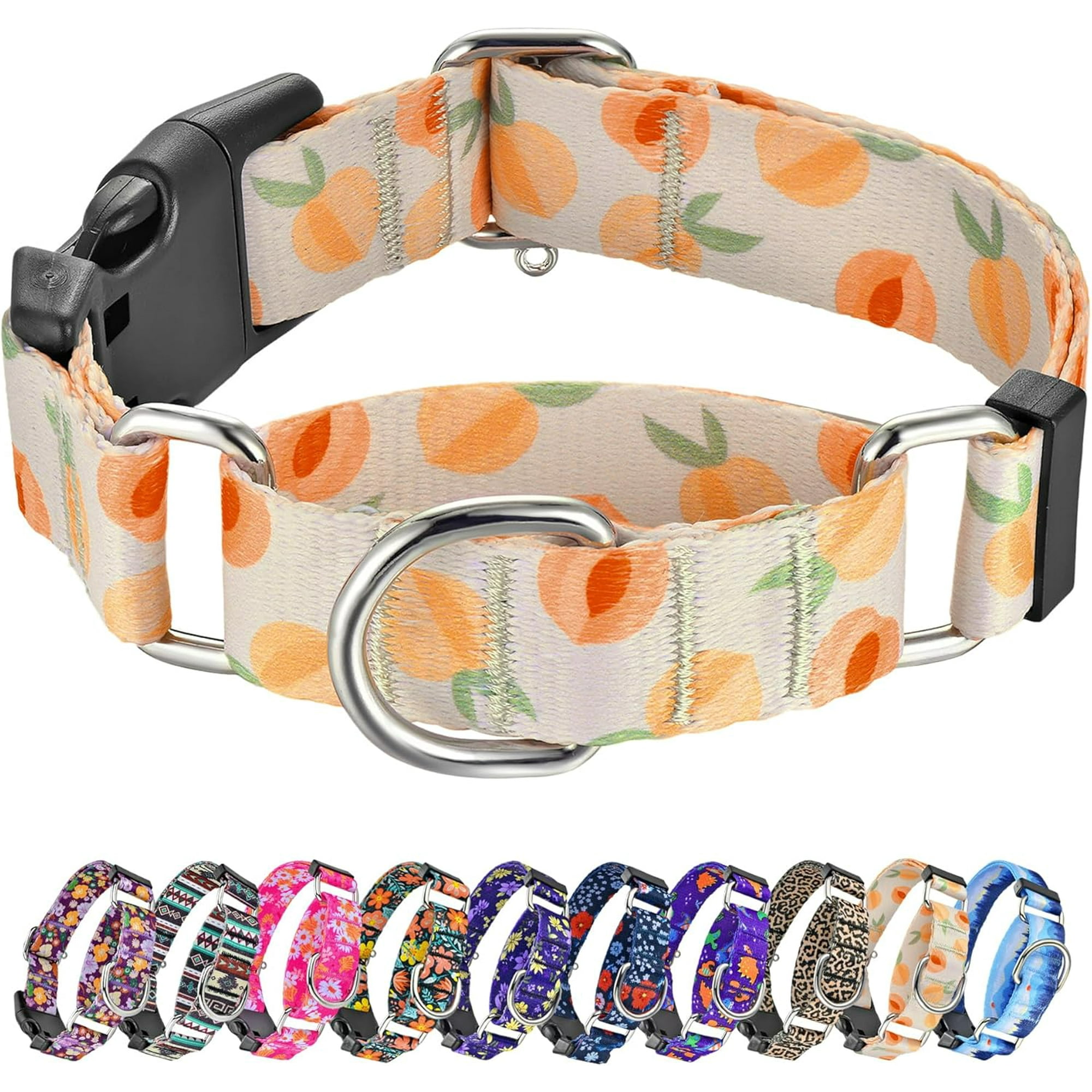 shiyou-Martingale Collar for Dogs Peach Dog Collar for Small