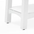 thumbnail image 6 of Alaterre Furniture Craftsbury 36 in. Sturdy Pine Wood Entryway Bench, 2-Person Bench Open Design Accent Furniture, White, 6 of 13