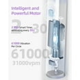 thumbnail image 6 of 7AM2M Sonic Electric Toothbrush with 6 Brush Heads for Adults and Kids, One Charge for 90 Days, Wireless Fast Charge, 5 Modes with 2 Minutes Built in Smart Timer, Electric Toothbrushes (Purple), 6 of 7
