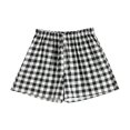 thumbnail image 4 of Womens Shorts, Audhol Women Boxer Shorts Gingham Casual Lounge Sleep Plaid Shorts Beach Bottoms 2026 Trendy Sleep Shorts Women Black L, 4 of 4