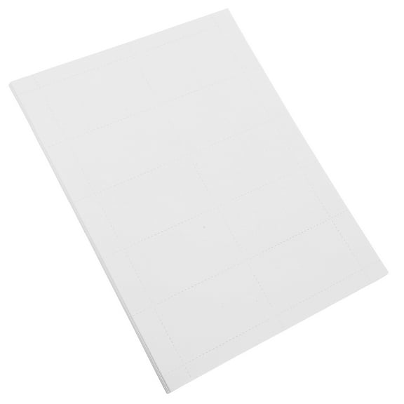 WHAMVOX 10 Sheets DIY Business Card Paper for Printer Tear-Resistant Cardstock for Small Businesses Professionals and Creative Projects (10 Per/Sheet)