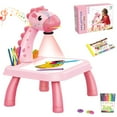 thumbnail image 2 of Drawing Projector Table for Kids Drawing Board Doodle Sketch Pad Trace and Draw Projector Toy Writing Painting Learning Desk with Smart Projector with Light Music Home School Gifts, 2 of 8