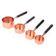 thumbnail image 4 of ANGGREK Kitchen Measuring Tool,Measuring Spoon Set,4pcs/Set Household Stainless Steel Rose Gold Measuring Spoon Set Kitchen Baking Tools, 4 of 8
