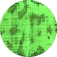 thumbnail image 1 of Ahgly Company Indoor Round Abstract Green Modern Area Rugs, 6' Round, 1 of 4