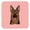Pink, variant on 3.5 x 3.5 In. Checkerboard Blue German Shepherd Foam Coasters, Set Of 4