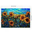 thumbnail image 2 of Kit de pintura por números sobre lienzo, arte al óleo artesanal, vidriera, imagen de girasol, 60x40cm, 2 of 9