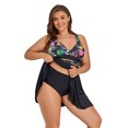 thumbnail image 3 of TOPIO Women Swimsuit Plus Size Tankini Swimsuits Two Piece Swimwear Tummy Control Swimsuit, 3 of 6