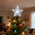 thumbnail image 7 of Christmas Tree Topper Star, Treetop Rustic Holiday Tree Toppers, Colorful Led Light Christmas Tree Decor for Christmas Holiday Home Fit for General Size Xmas Tree, 1 Pcs, 8.7x2.2", 7 of 7
