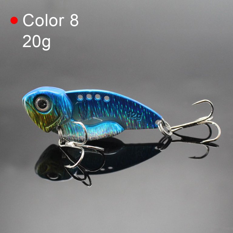 Artificial Vivid Vibrations Trembling 3D Eye Bass Hook Spoon Lure